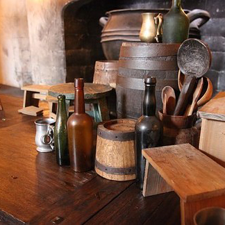 the interior of the Leaky Cauldron